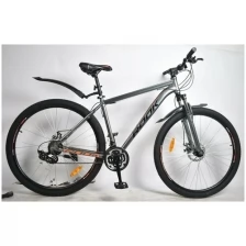Горный велосипед Rook MA291D 29" (Рама: one size (Рост: 155-185 см), Цвет: серый/оранжевый)