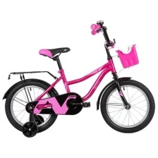 Велосипед детский Novatrack 16" Wind коралловый, ножной тормоз, багажник (164WIND.CRL22)